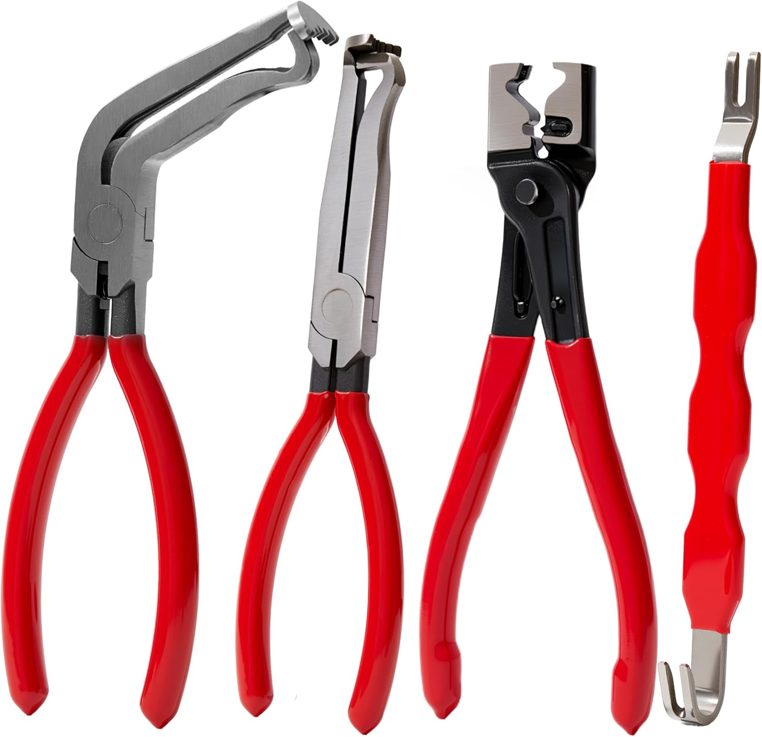 4 Pieces Electrical Disconnect Pliers For Cars，Electrical Connector Pliers, Automotive Electrical Connector Removal Tool, Automotive Electrical Terminal Connector Separator Removal Tool For Cars