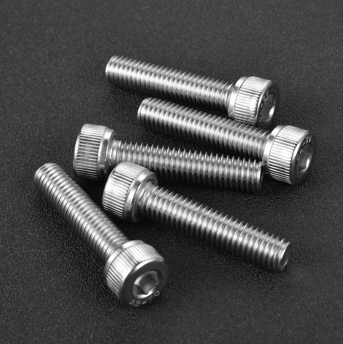 1/4-20 x 1-1/2" Socket Head Cap Screws Allen Socket Hex Drive Bolts, 304 Stainless Steel 18-8 A2-70, Fully Threaded, 25PCS