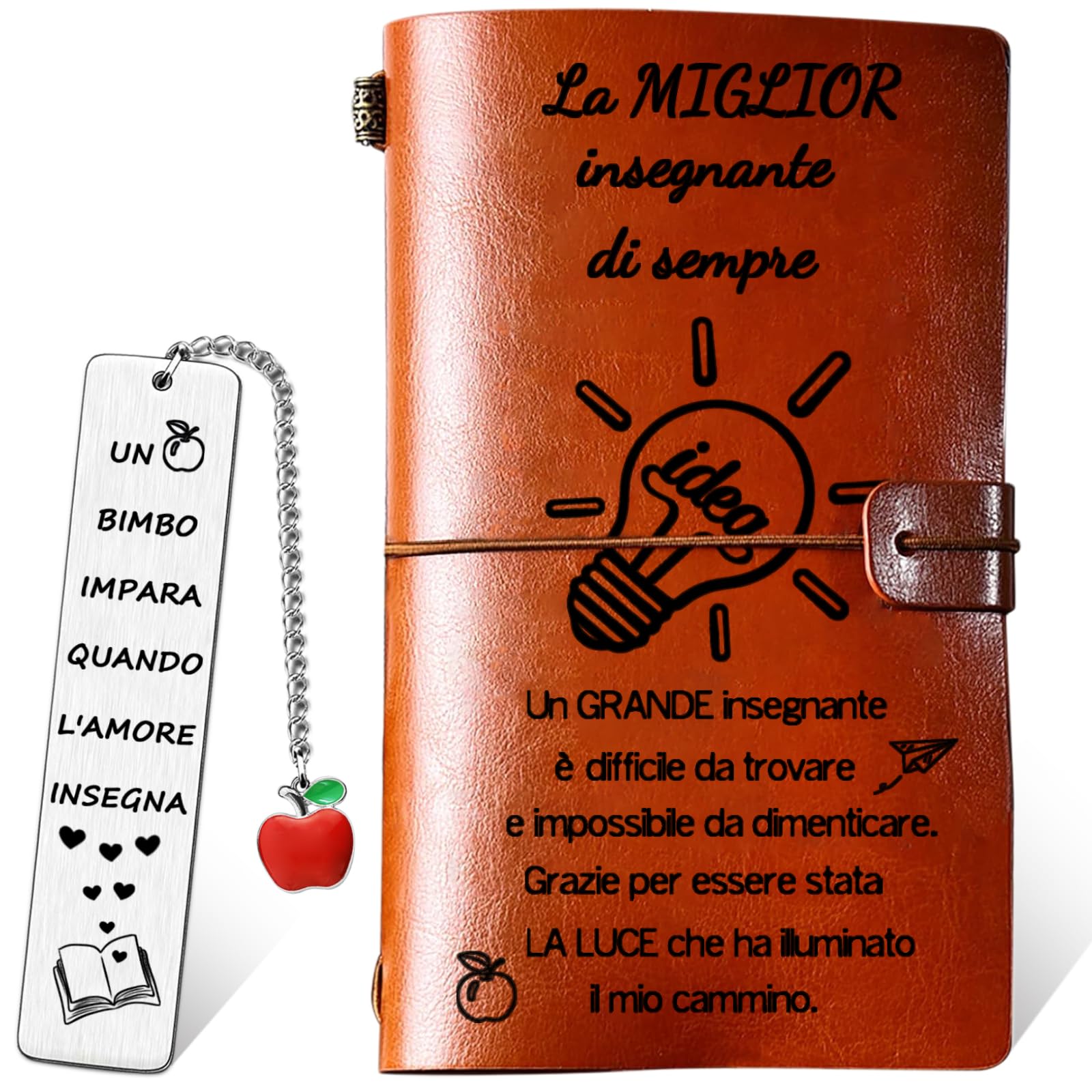 Nezyo 16 Set Grazie Regalo Inspirational Pen Cartolina di Buon Natale Natale Regalo per i Dipendenti Colleghi Infermieri Insegnanti Dipendenti del Team(Grazie di tutto