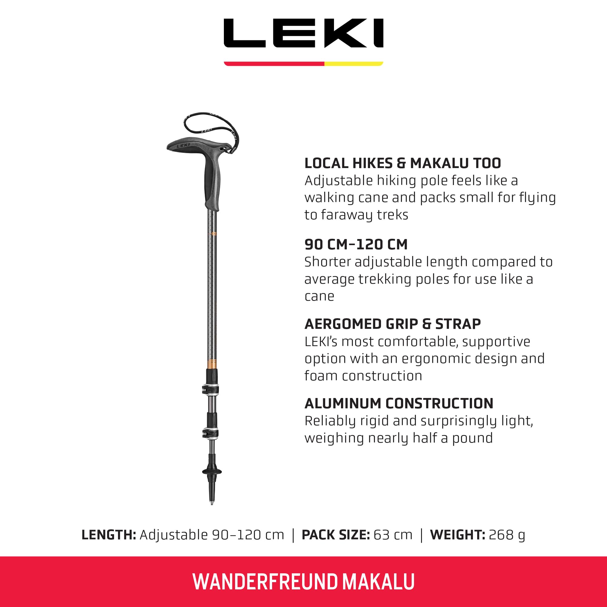 Leki Wanderfreund Makalu Wandelstok - Antilope Outdoor