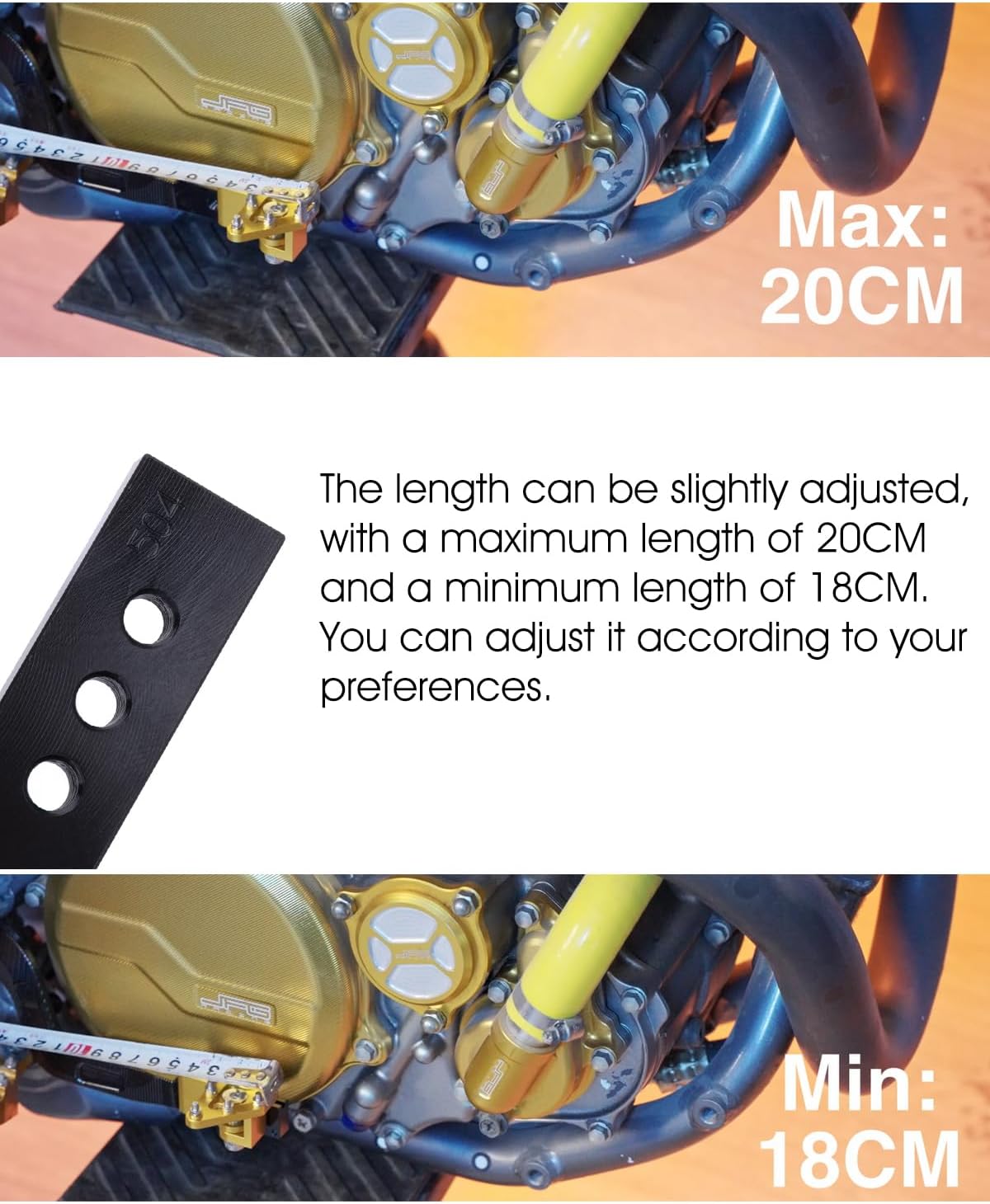 JFG RACING Dirt Bike Rear Brake Foot Pedal,CNC Aluminum Motorcycle Foot Lever for DRZ400SM 2005-2024/DRZ400 2000-2004/DRZ400S 2000-2024/DRZ400E 2000-2007-Gold