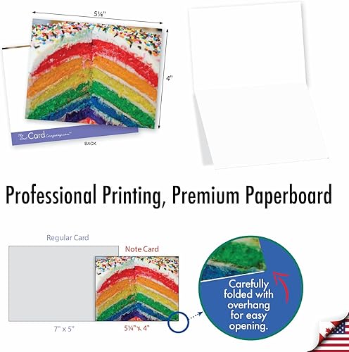 Miniatura 6 de The Best Card Company - 10 tarjetas de notas de alimentos en blanco a granel (4 x 5.12 pulgadas) - Surtido para todas las ocasiones, juego en caja -