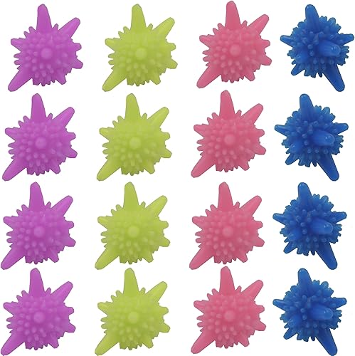16 bolas de lavado, bolas reutilizables sin enredos, bolas de lavado de ropa de colores sólidos que mejoran el poder de limpieza de tu máquina