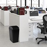 Vista 5 de Gloreen Cubo de basura delgado de la cocina de 16 L, cesta de basura rectangular de plástico, F