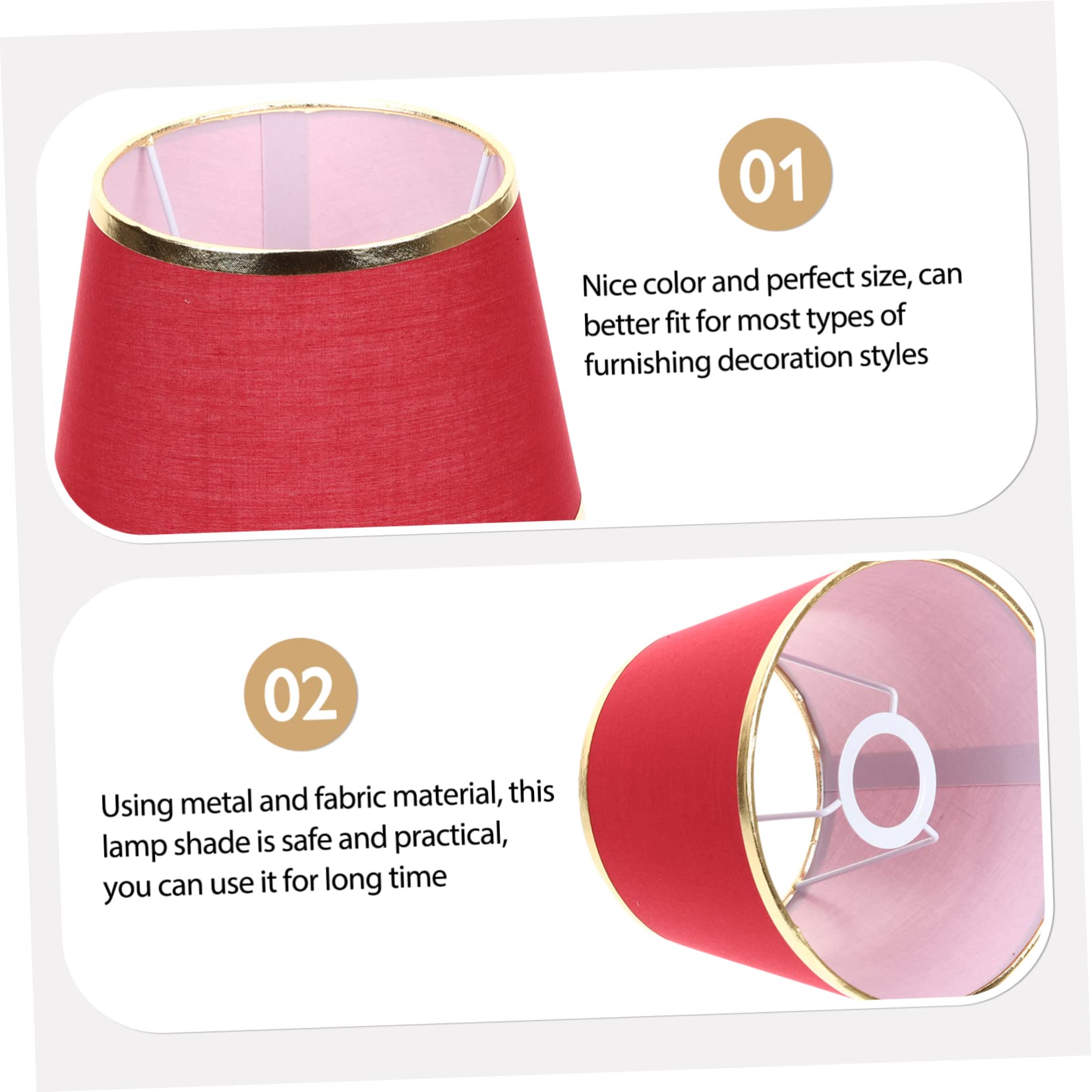 Paralume Rosa Lampada Paralume Rosa PRETYZOOM - Tamburo, Stoffa Resistente, Per Lampade Da Tavolo Paralume Lampada Da Tavolo