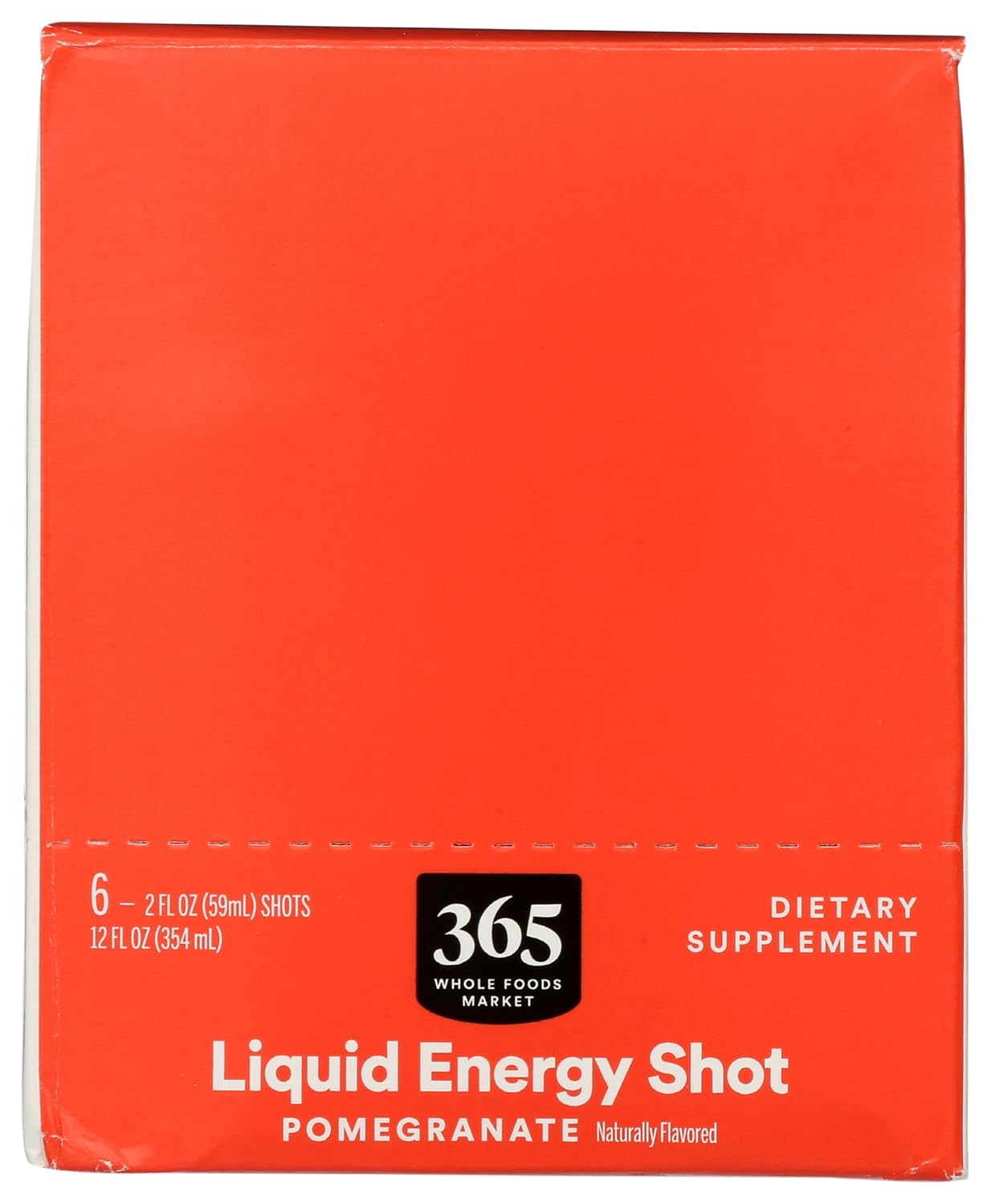365 by Whole Foods Market Pomegranate Energy Shot, 2 Fl Oz, 6 Count - Image 4