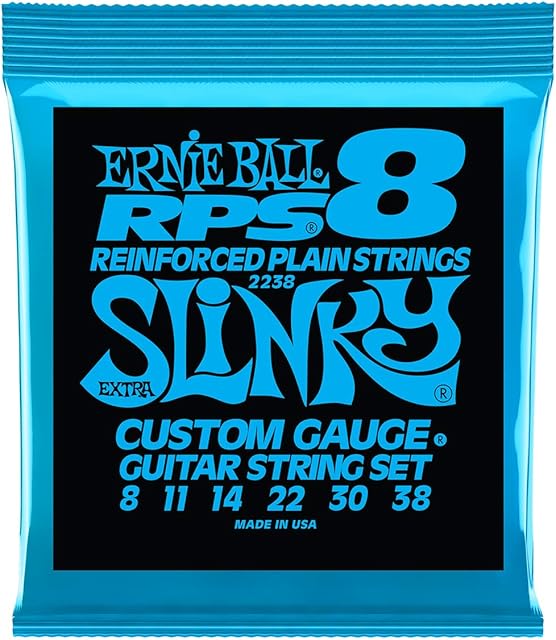 Ernie Ball Extra Slinky RPS Nickel Wound Electric Guitar Strings - 8-38 Gauge