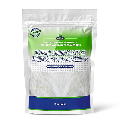 Monoestearato de glicerol - SE- 2 onzas, monostearato de glicerol en polvo, monostearato de glicerol grado cosmético, sin OMG, sin parafina ni