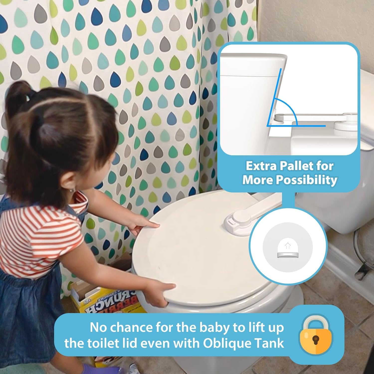 4our Kiddies Toilet Locks Baby Proof (2 PCS) - Image 3