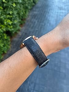 Amazon.com: Pelgio Genuine Polished Stingray Skin Leather