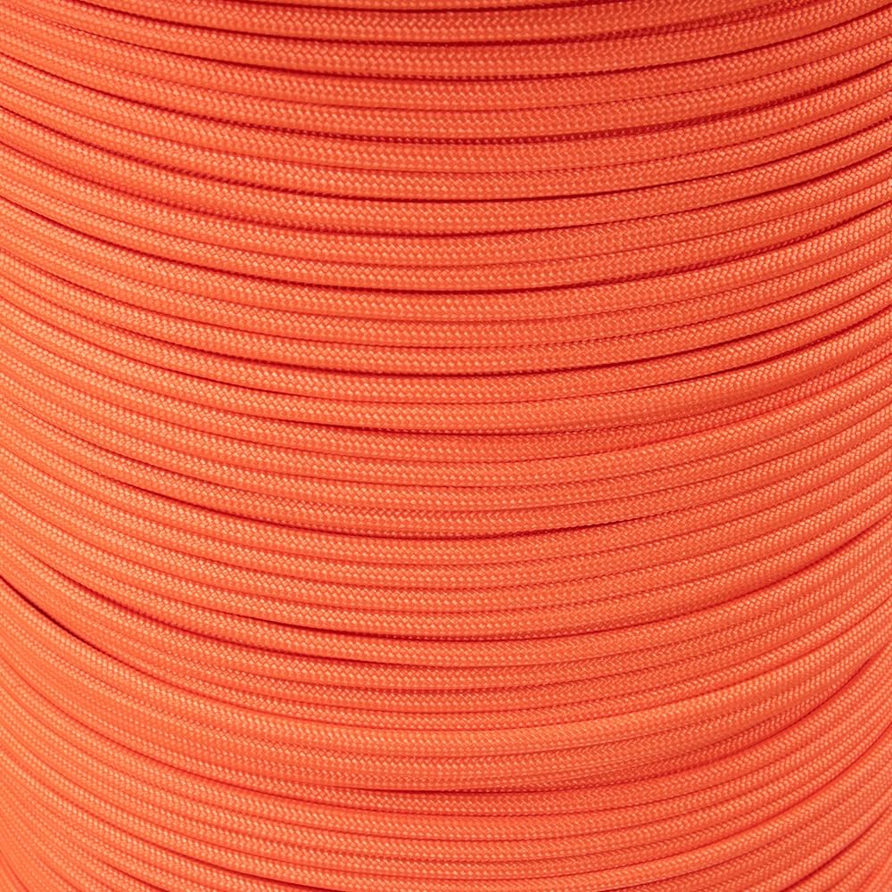 Paracord Planet Solid Color 550lb Paracord – 7 Strand Type III Nylon Cord for Indoor and Outdoor Tasks – Pumpkin (10 ft)