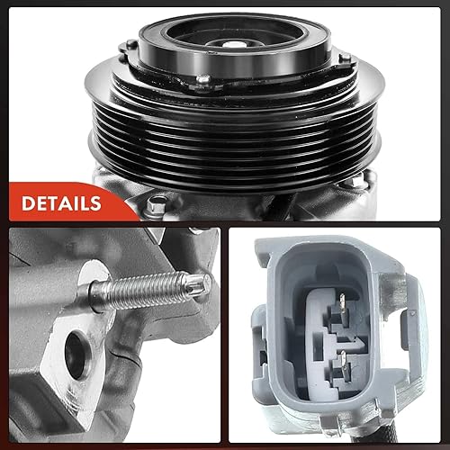 Miniatura 8 de A-Premium Compresor de aire acondicionado con embrague compatible con Chrysler 300 y Dodge Charger 2014-2021, Challenger 2015-2021 3.6L