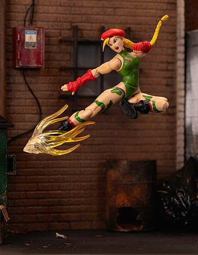 Miniatura 5 de Jada Toys Figura de acción Street Fighter II Cammy - Figura de acción coleccionable a escala 112 - Incluye cabezas, manos y accesorios