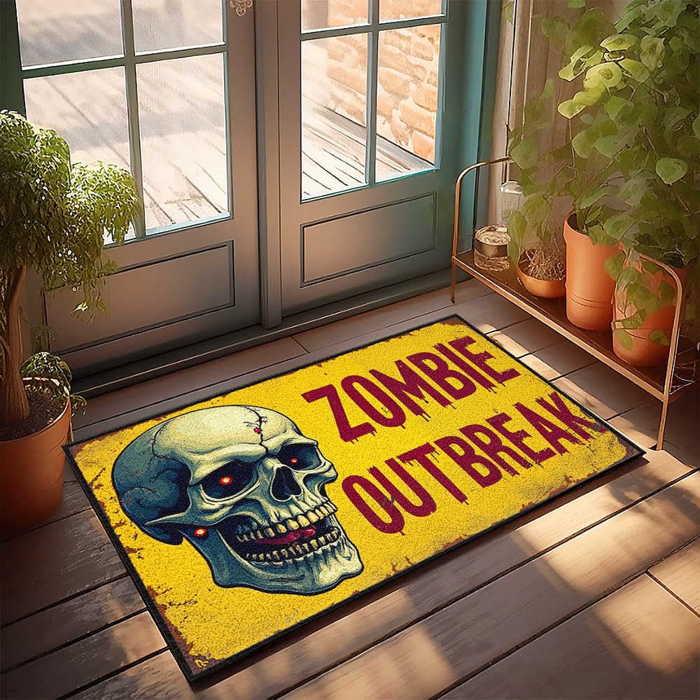 Tapis de douche antidérapant Zombie idéal pour sécuriser votre salle de bain