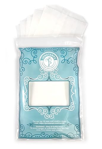 Miniatura 5 de 100 Bolsas de papel glassine de cera planas 13,9 cm × 19,6 cm o 13,9 cm × 19,6 cm, incluye JenStampz Top 10, grande