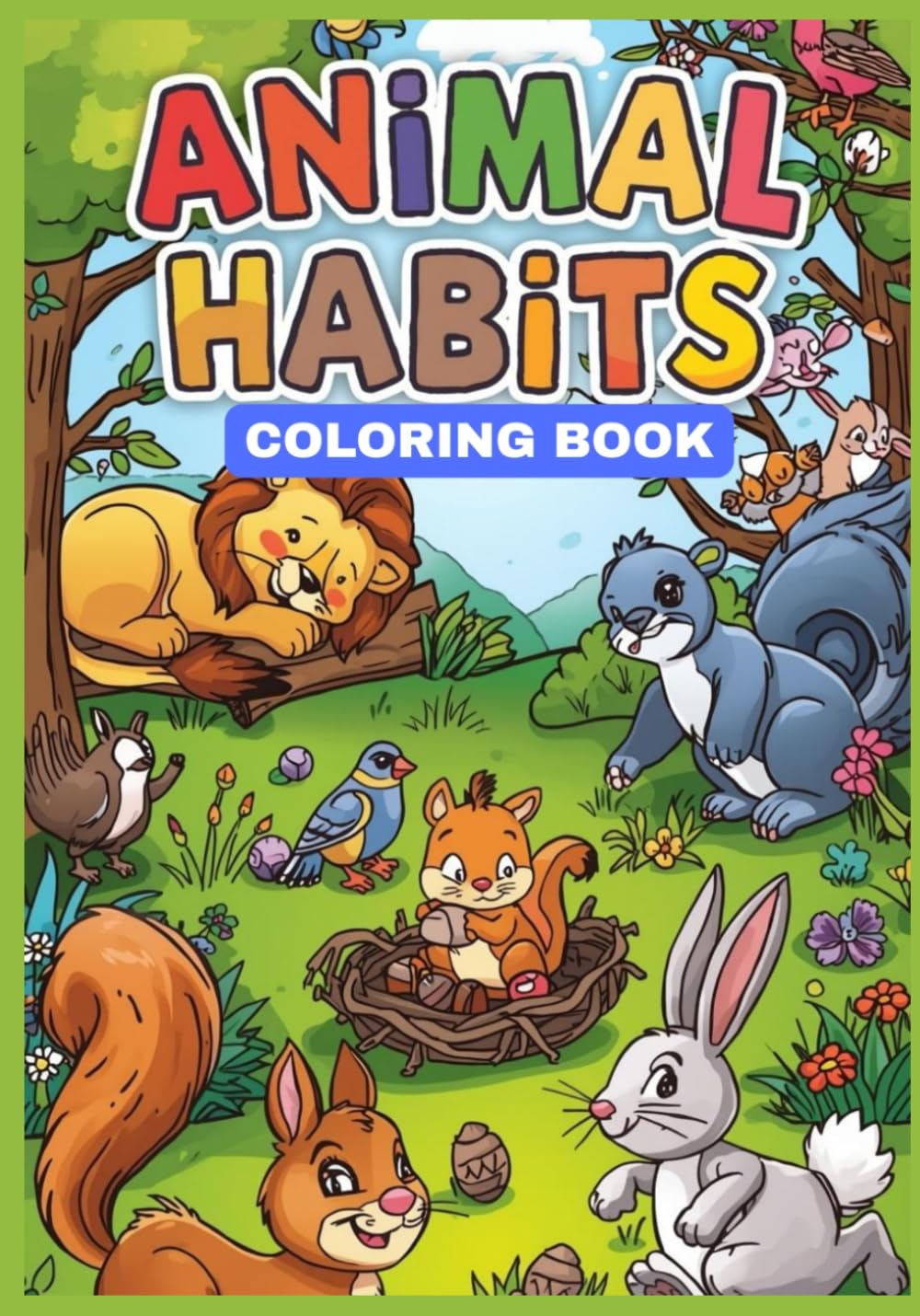 ANIMAL HABITS - COLORING BOOK