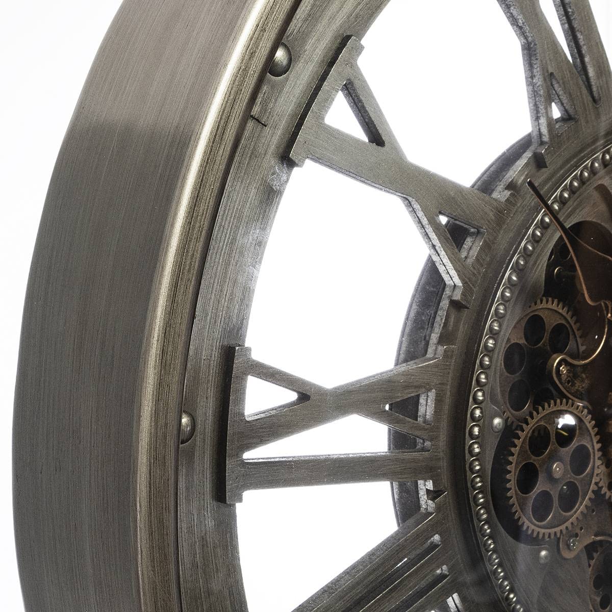 Atmosphera Wandklok Radarlove - D50 cm - kunststof - bruin | Leen Bakker