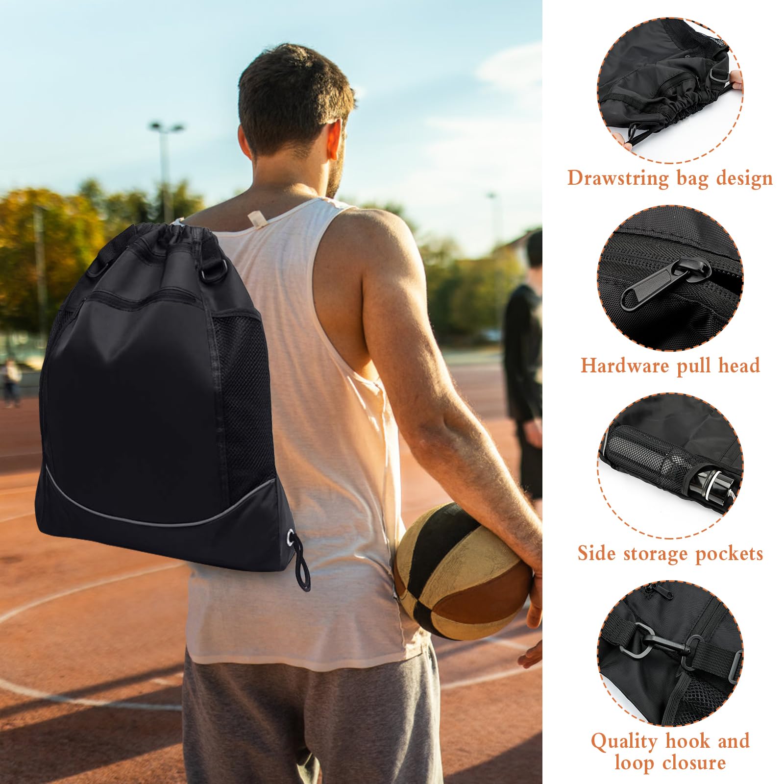 Mochila Baloncesto y Fútbol con Zapatillero para Hombre