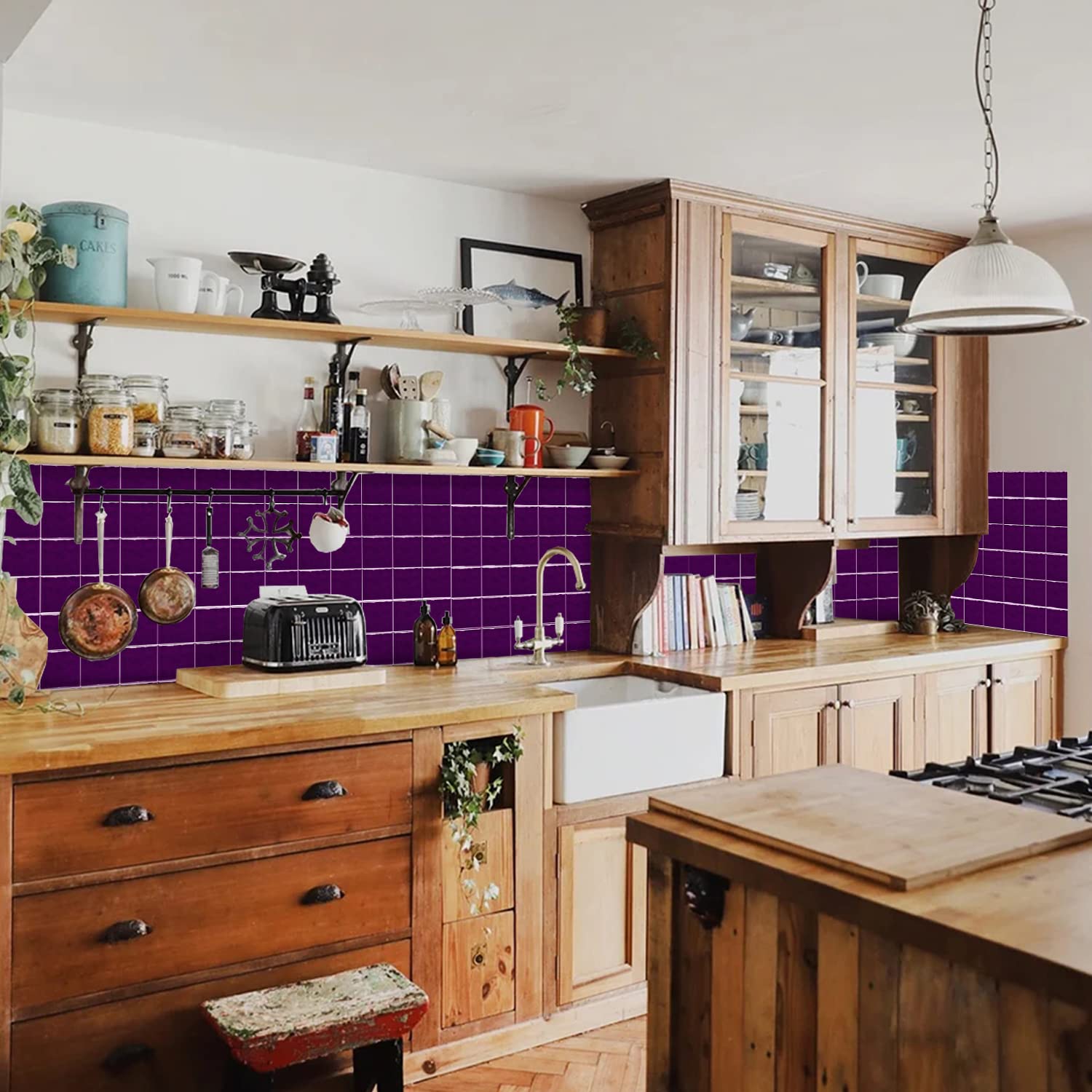Alwayspon Dikke Tegelsticker met Mozaïekeffect Vinyl Afpellen en plakken Zelfklevend Achterwand Waterdicht Voor Keuken Badkamer 15 x 15 cm 25 stuks Groen