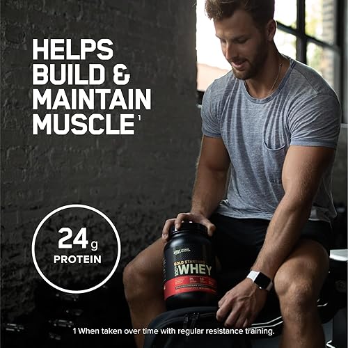 Miniatura 4 de Optimum Nutrition Estándar dorado 100 Proteína de Suero de Leche en Polvo Pie de lima 18Libra