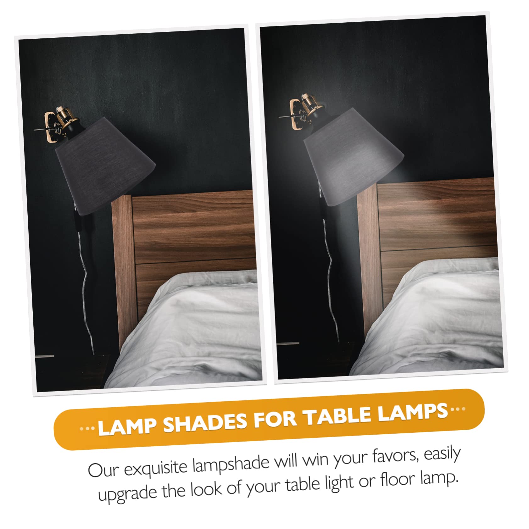 Tischlampenschirm Stoff Runder Lampenschirm für Nachttisch und Stehlampe Elegantes Design für Schlafzimmer Wohnzimmer und Esszimmer