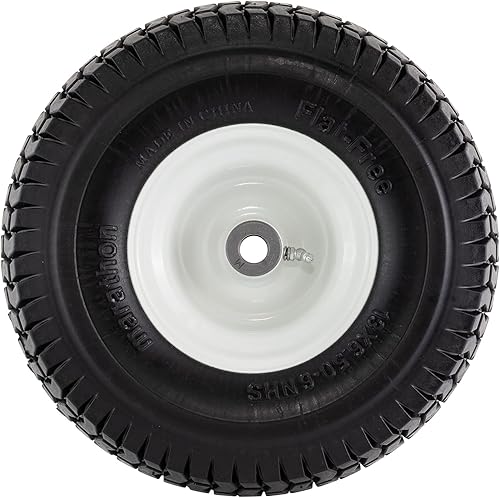Miniatura 3 de Marathon Neumático de cortacésped plano de 13x6.50-6" en rueda, cubo de 3", bujes de 3/4"