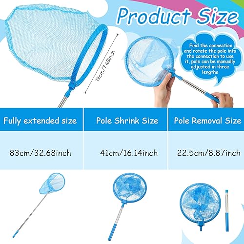 Miniatura 3 de Libima Kit de 42 piezas para atrapar insectos para niños, kit de explorador, juguetes de campamento con red de mariposa, lupa, silbato, bolsa con