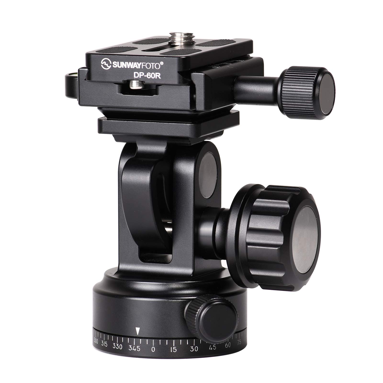 DT-02D50 Tilt Head with Arca Swiss Quick Release Plate DP-60G,Two Way Monopod Head Load 26lb(12Kgs)