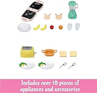 Vista 2 de Calico Critters, muebles y decoración para casa de muñecas, juego de desayuno