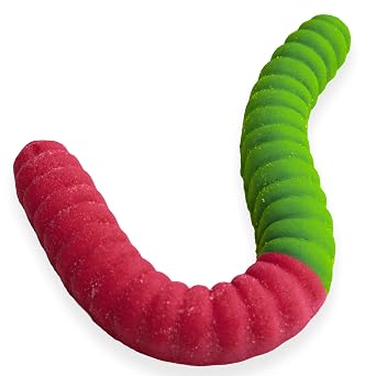 Sour Giant Gummy Worm - Large 2 Pound Gummy Candy with Big Tangy Flavor from GGB Candies Cherry/Sour Apple