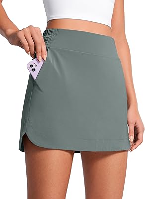 CRZ YOGA Femmes Jupe de Tennis 2 en 1 à Taille Haute CRZ YOGA Femmes Jupe de Tennis 2 en 1 à Taille Haute