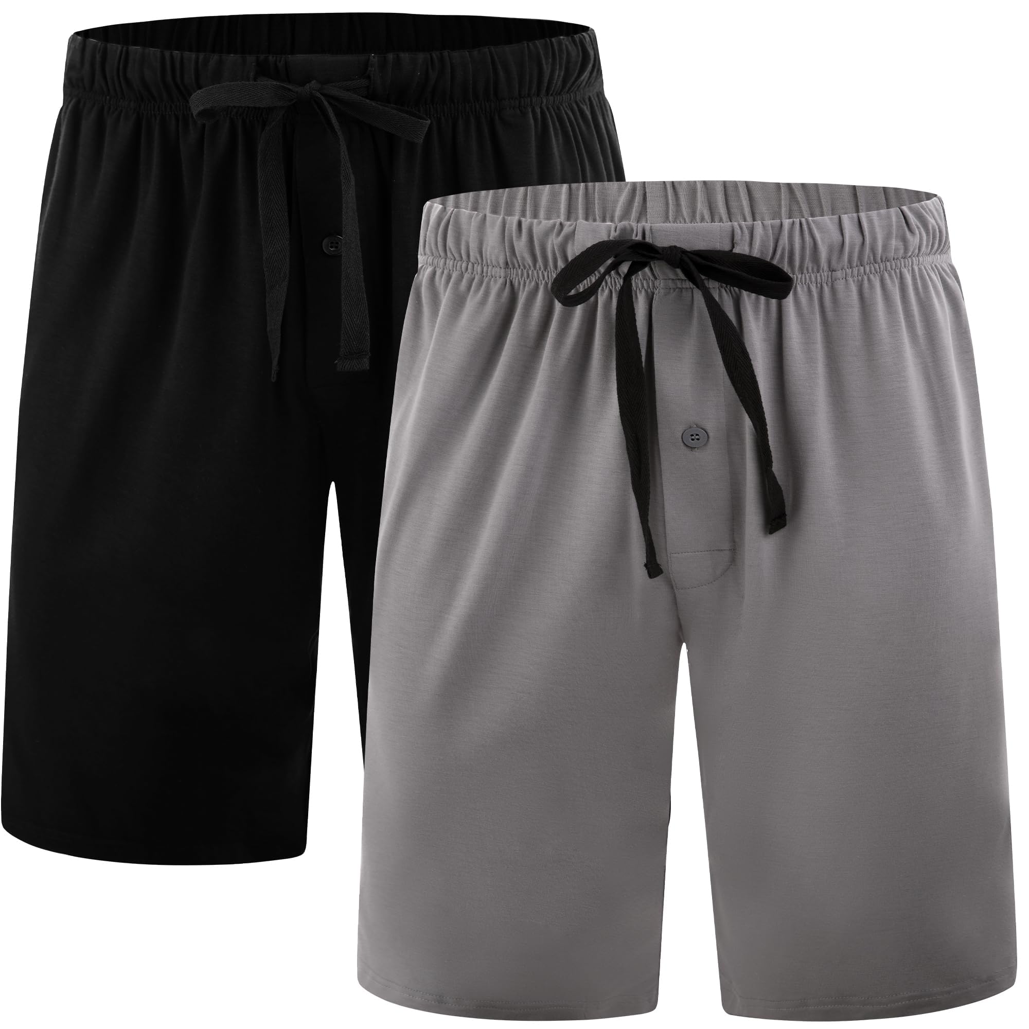 BAMBOO COOL Men’s Pajama Shorts Soft Sleep Shorts Comfy Lounge Pajama Bottoms with Pockets