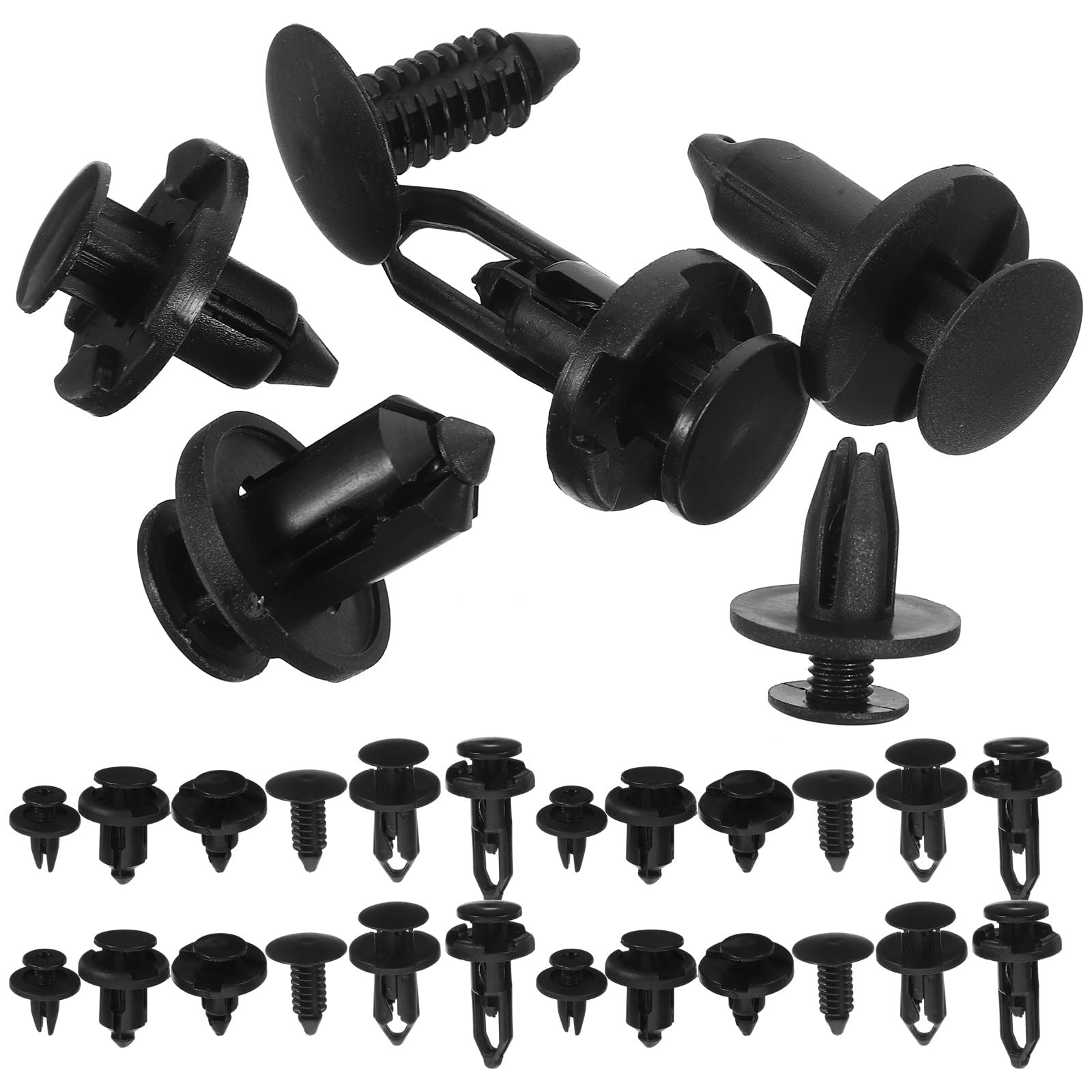 Clips de remache de nylon para coche en proyectos DIY y mantenimiento en casa 8