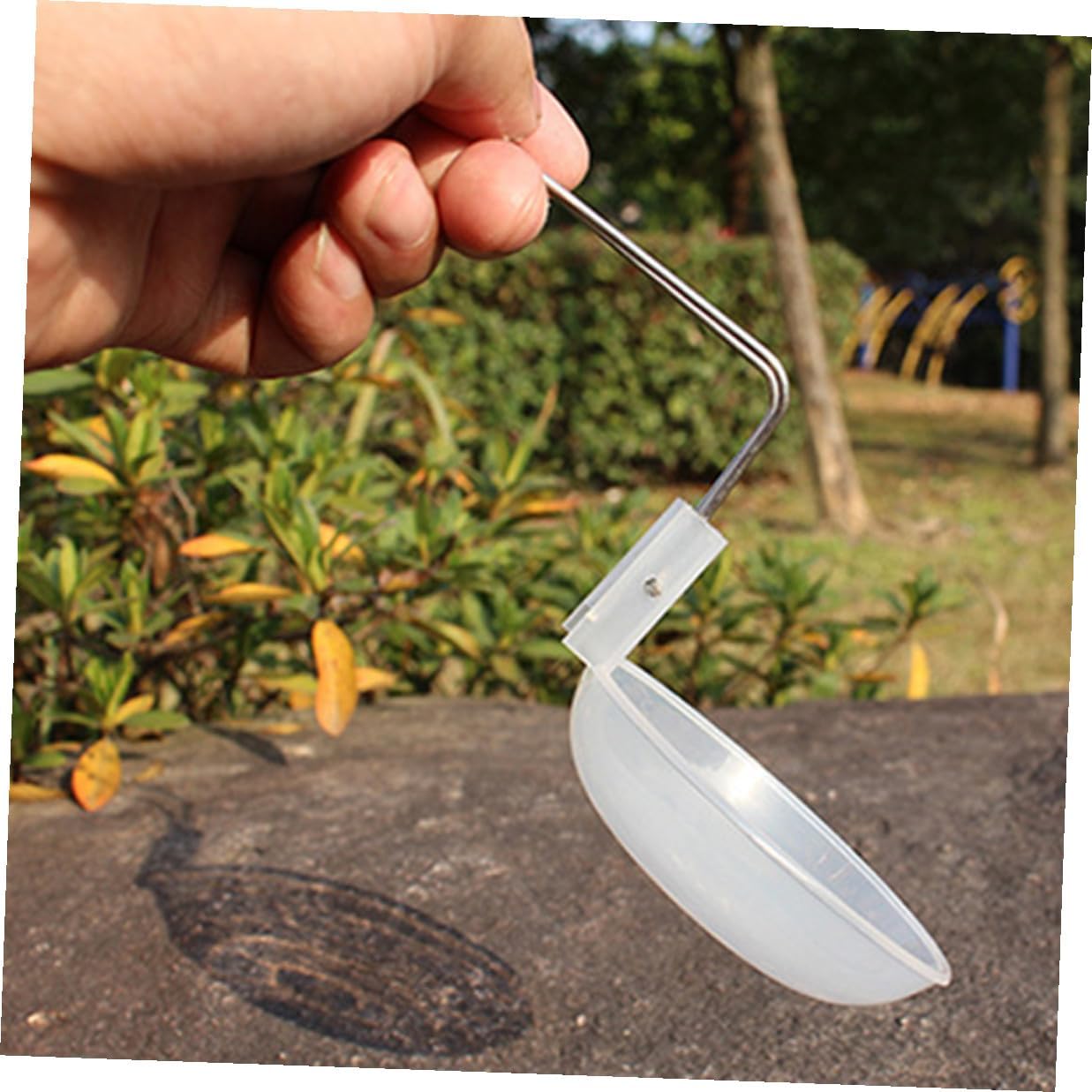 OSALADI Portable Camping Bowls and Soup Spoons Set Pp Plastic Bowls and 4 Spoons Lightweight Barbecue Supplies for Outdoor Picnic and Hiking