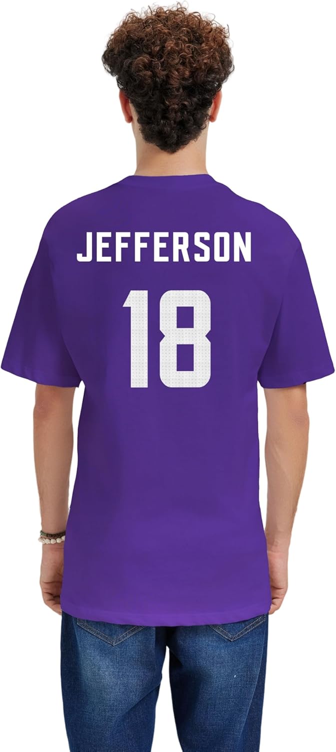 Custom Football T-Shirt No Brand/Logos 100% Cotton for Mens/Womens/Kid - Image 5