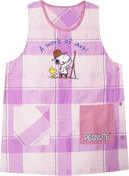 Amazon Co Jp 大きいサイズ 保育士 キャラクター 大人 エプロン Ll 3l スヌーピー かわいい A Work Of Art レディース かぶり プレゼント 母の日 ギフト ラッピング無料 ファッション