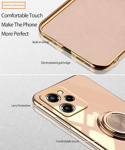 Miniatura 2 de Wousunly Compatible con Poco X5 Pro Case Ring Holder Magnet Green, para Xiaomi Poco X5 Pro Funda de teléfono Funda de silicona a prueba de golpes