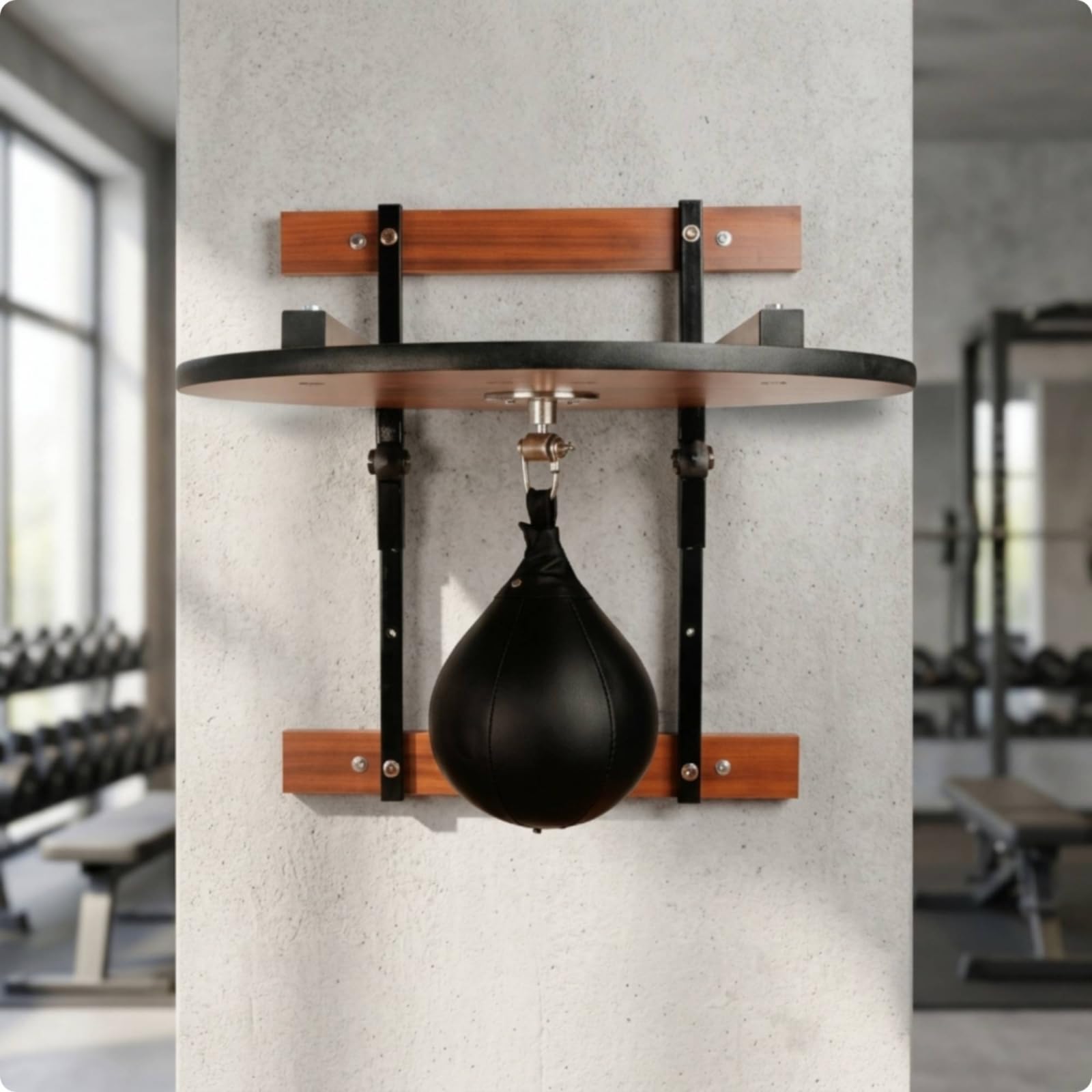 Attrezzatura Allenamento Piattaforma Palla Velocità Supporto Parete Bersaglio Reattivo con Hardware Metallico Regolare Adatta per Training Velocità