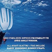Vista 6 de Mares Avanti Quattro Plus aletas para natación sin talón con correa