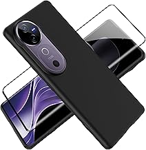 Tieeyivv Case for Vivo V40 5G with 1 Piece for Tempered Glass Screen Protector, Soft Matte Mobile Phone Case [Camera Protection] [Soft Inner Layer] Anti-Scratch Thin Protective Case