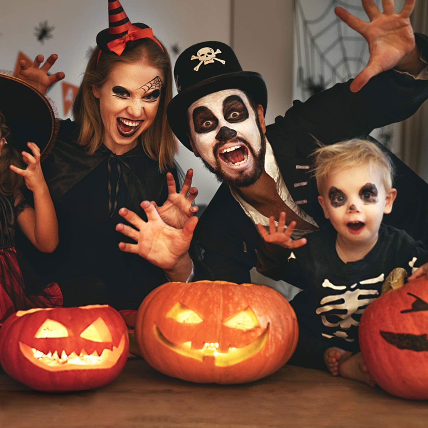 Kit Sculpture Citrouille Halloween - 7 Outils En Acier Inoxydable + 10 Pochoirs + Sac De Transport - 10