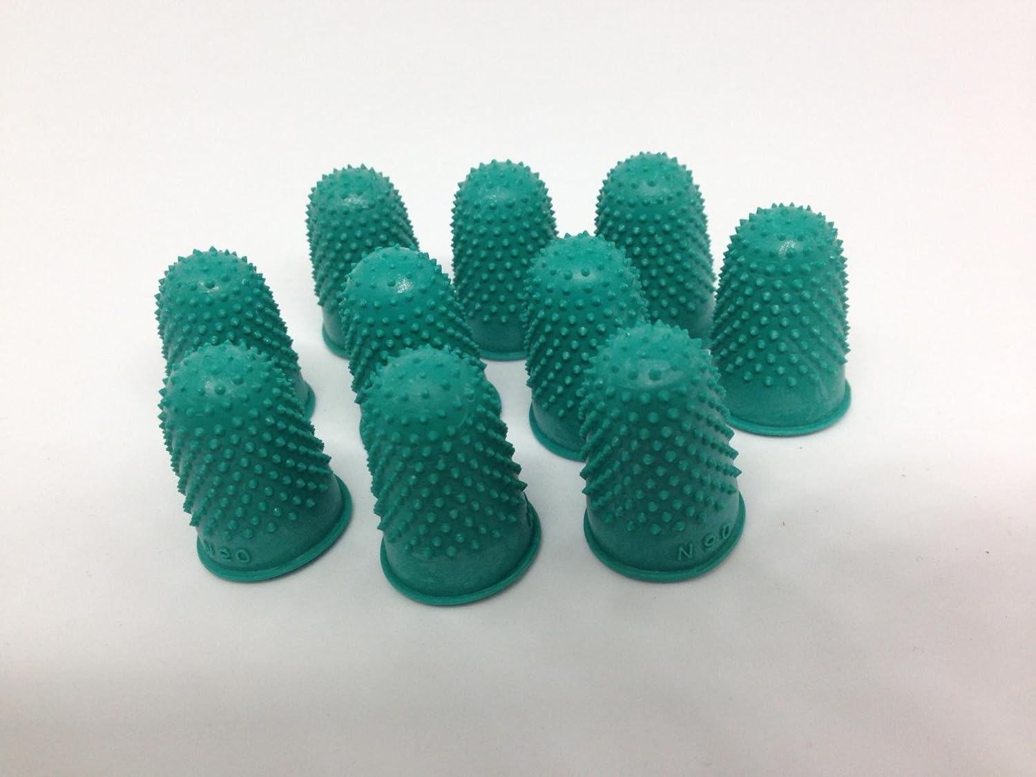 THIMBLETTE RUBBER THIMBLE GREEN PACK 12 SIZE 0 SMALL 16mm Amazon.co