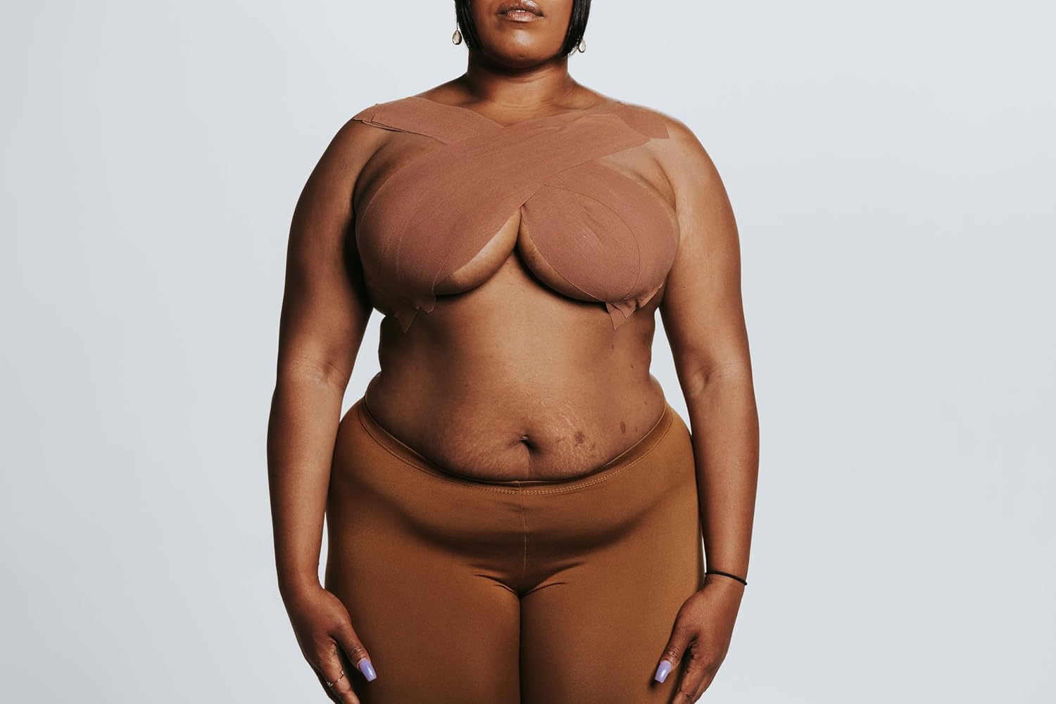 Boob Tape, Instant Breast Lift, Nude Body Tape, 8 Hr Sweatproof Push Up Nipple Tape, Bra and Body Tape (5 Ft Roll)