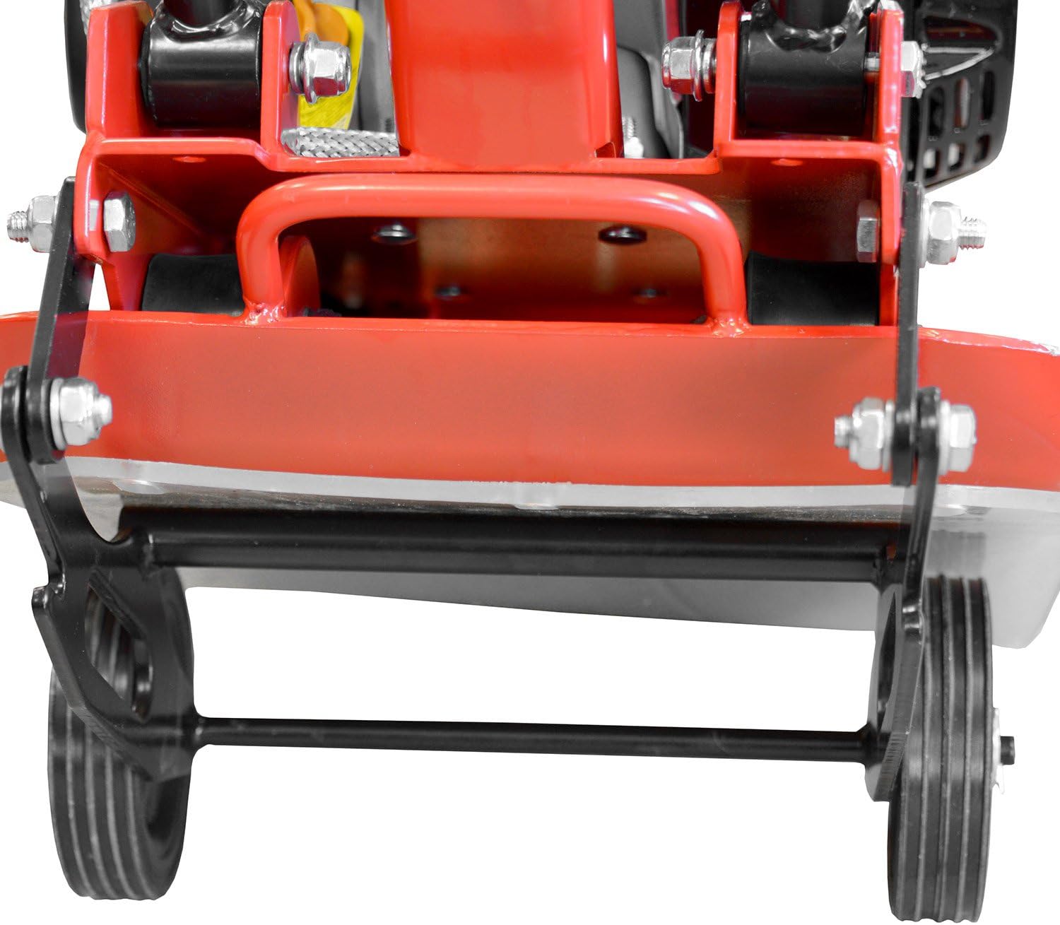 View of the transport wheels on the HECHT HEC-1114