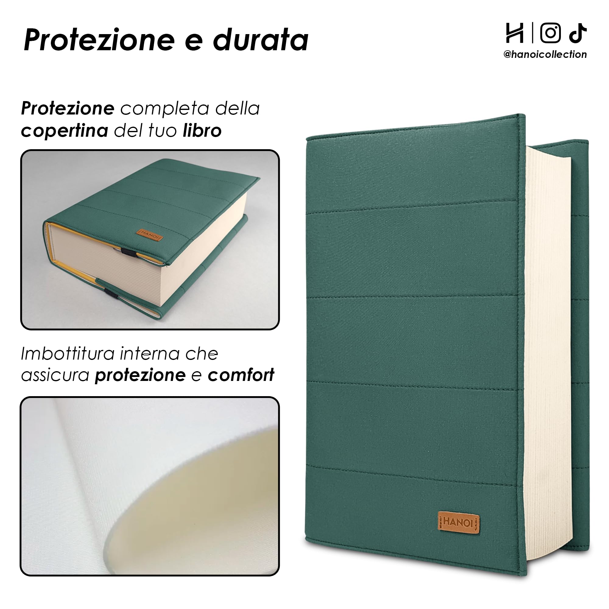 Custodia Per Libri HANOI Collection - Imbottita, Regolabile, Grande, Cotone - Foto 13