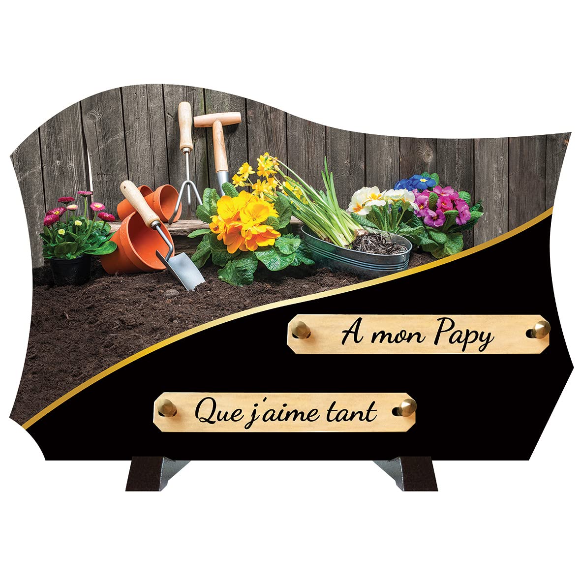 Plaque funéraire Le Jardin