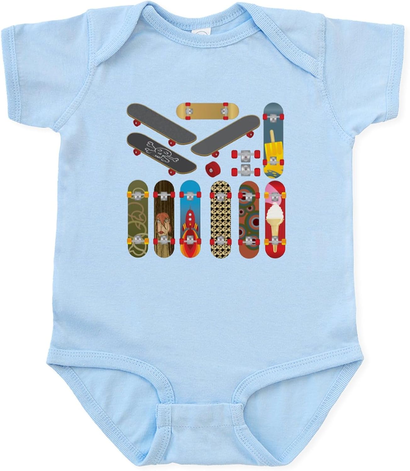 CafePress Skateboard Infant Bodysuit Infant Baby Bodysuit Romper