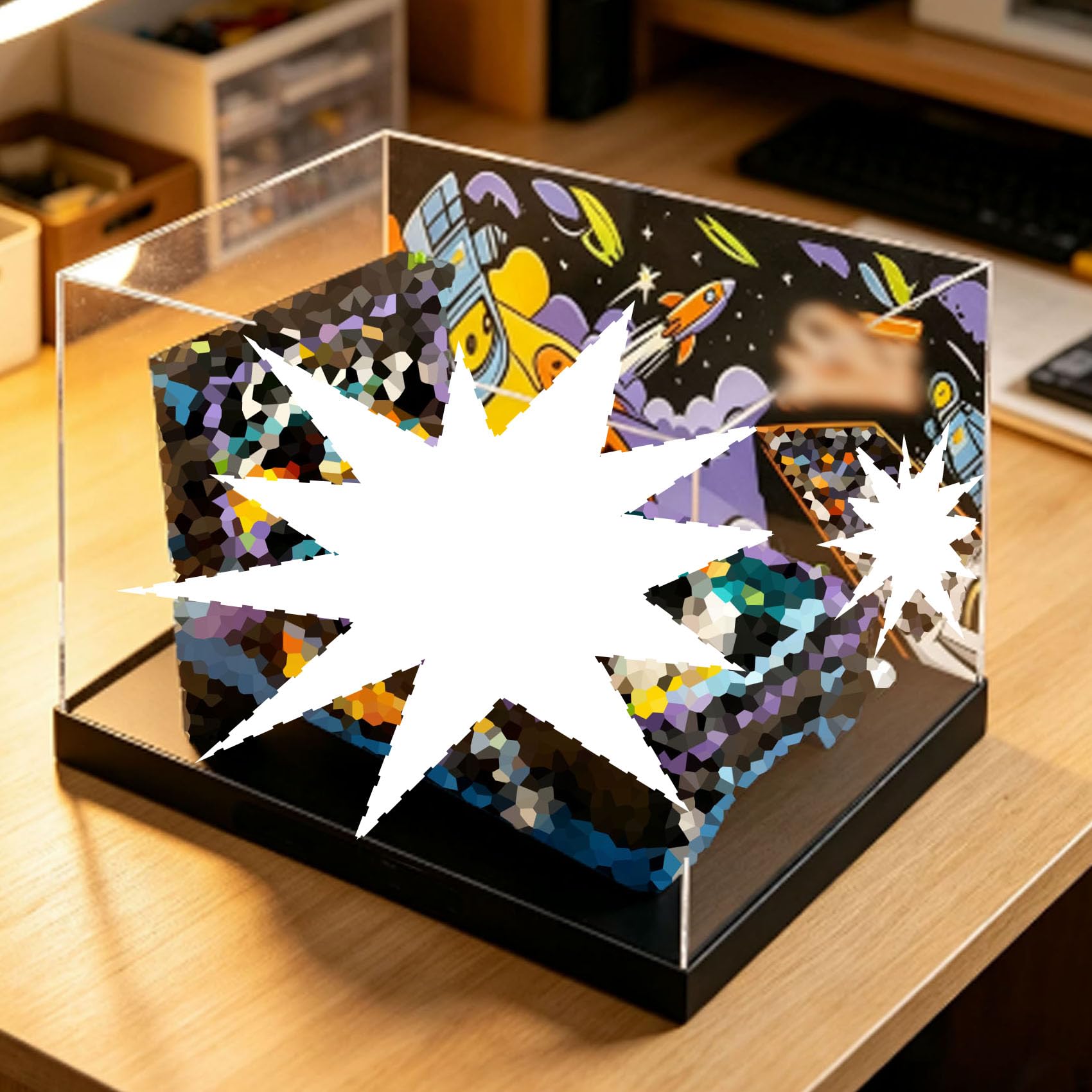 Dustproof acrylic Display Case for Le-go 11374 Model