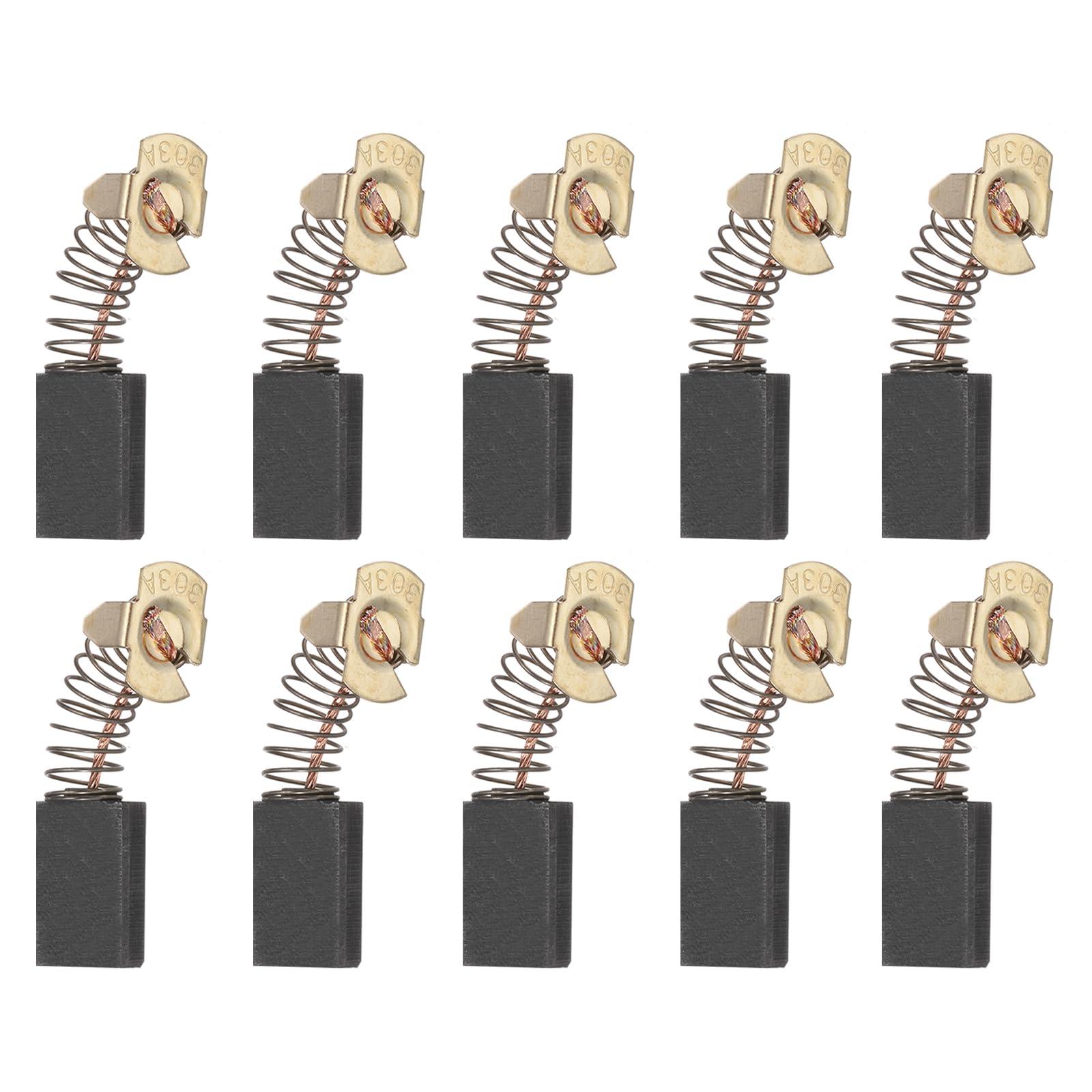 sourcing map 10 Pack CB-153 Carbon Brushes Set Replaces 16x13.5x6.5mm for Most Power Tools Electric Hammer Drill Motor Circular Saws Replacement Part