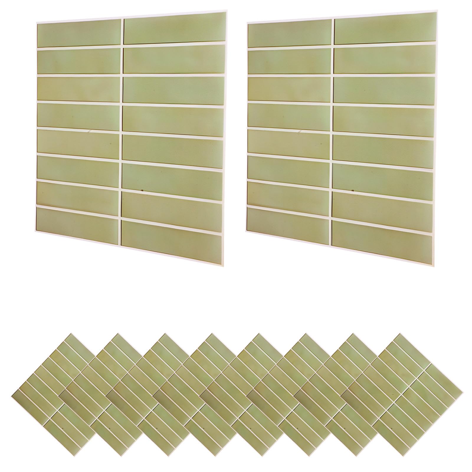 Stickers Carrelage en PVC anti-tache d'huile et étanche pour Mur de Salle de Bain